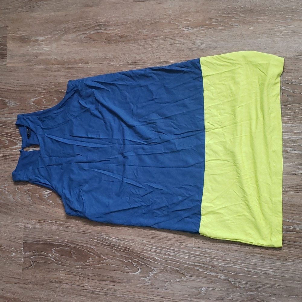 (S) Ann Taylor Color Block Keyhole Cutout Vacation Outdoors Casual